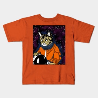 cat space Kids T-Shirt